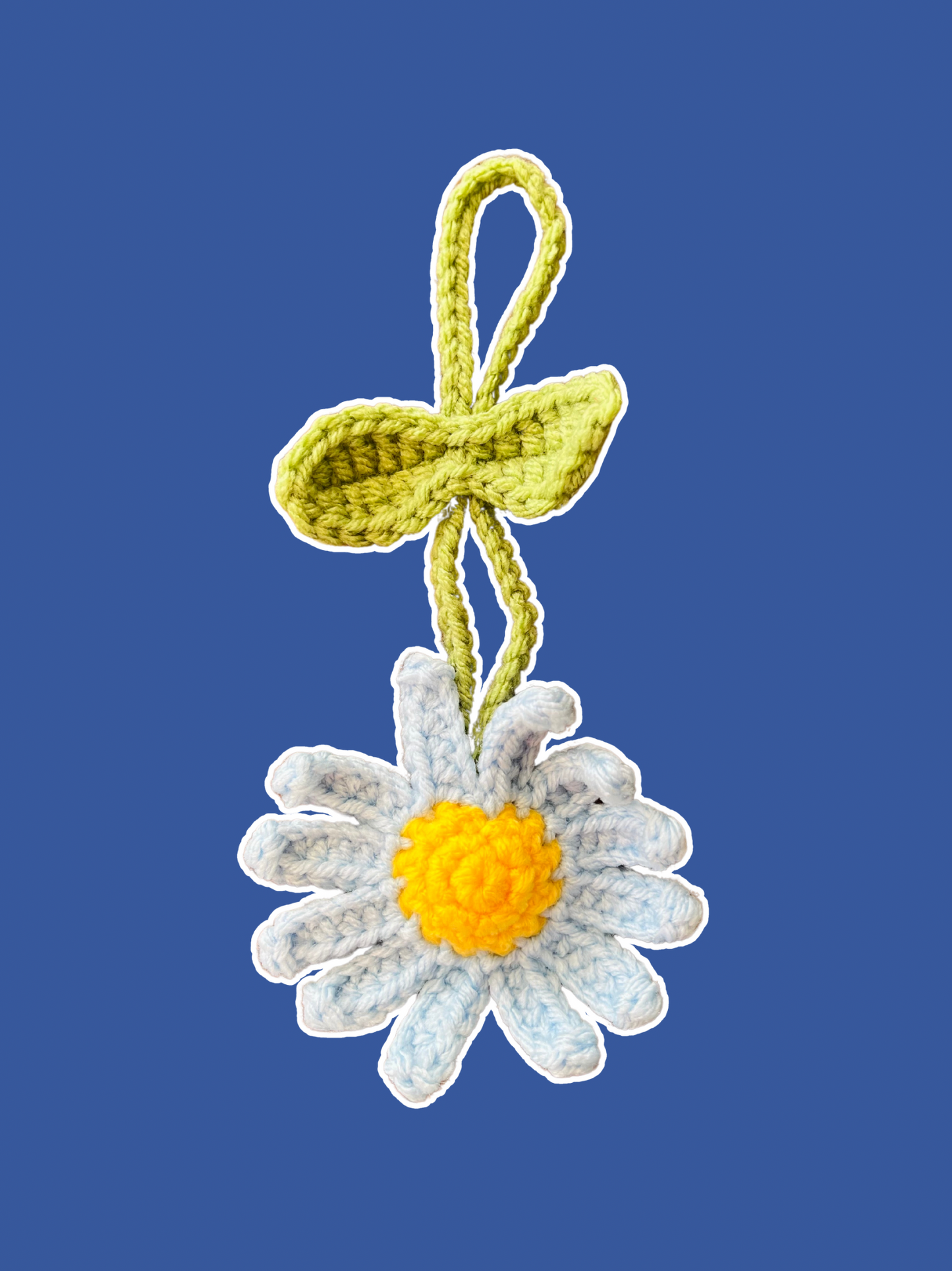Crochet Daisy Car Charms