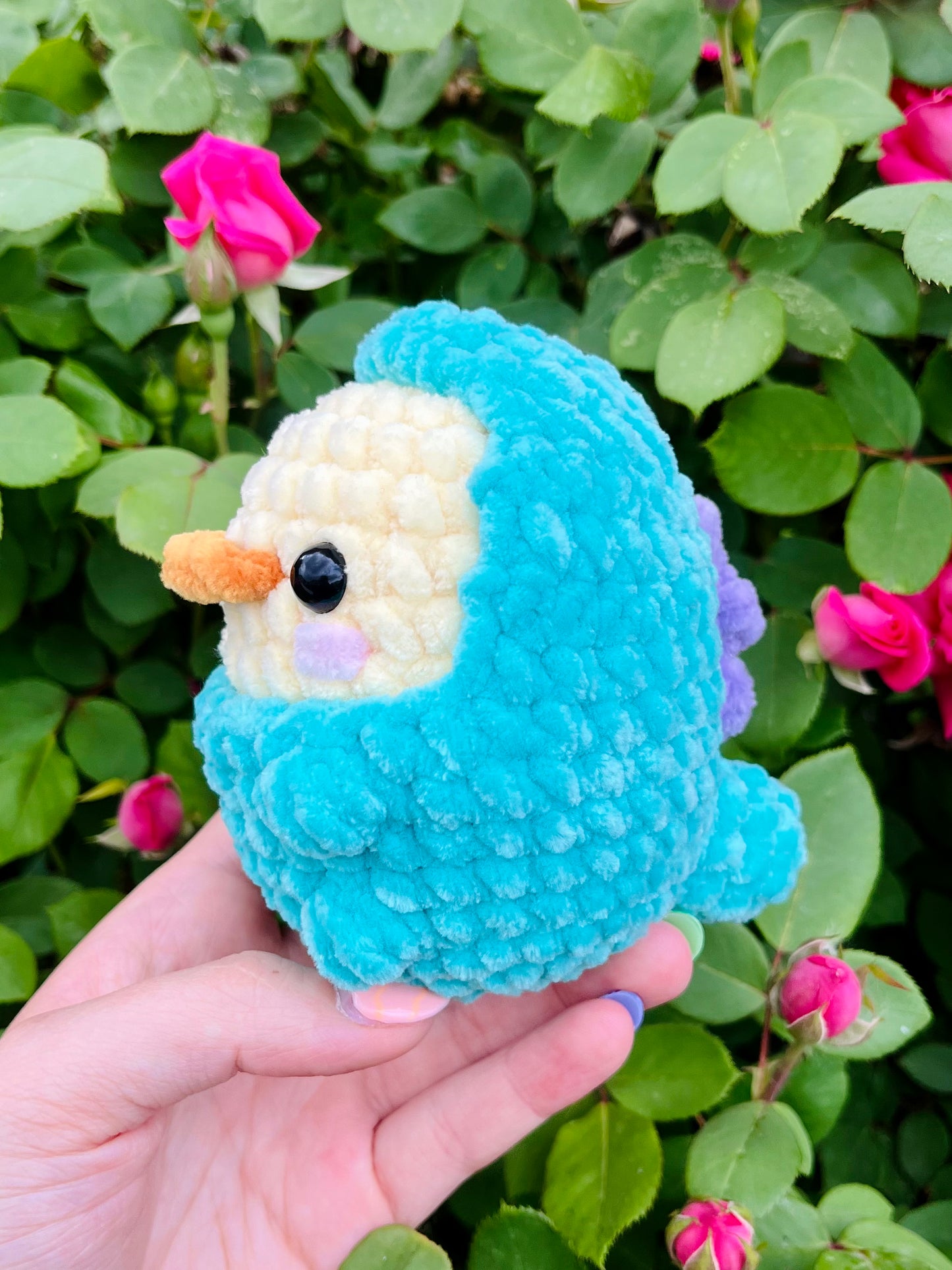 Crochet Duck in Dino Costume