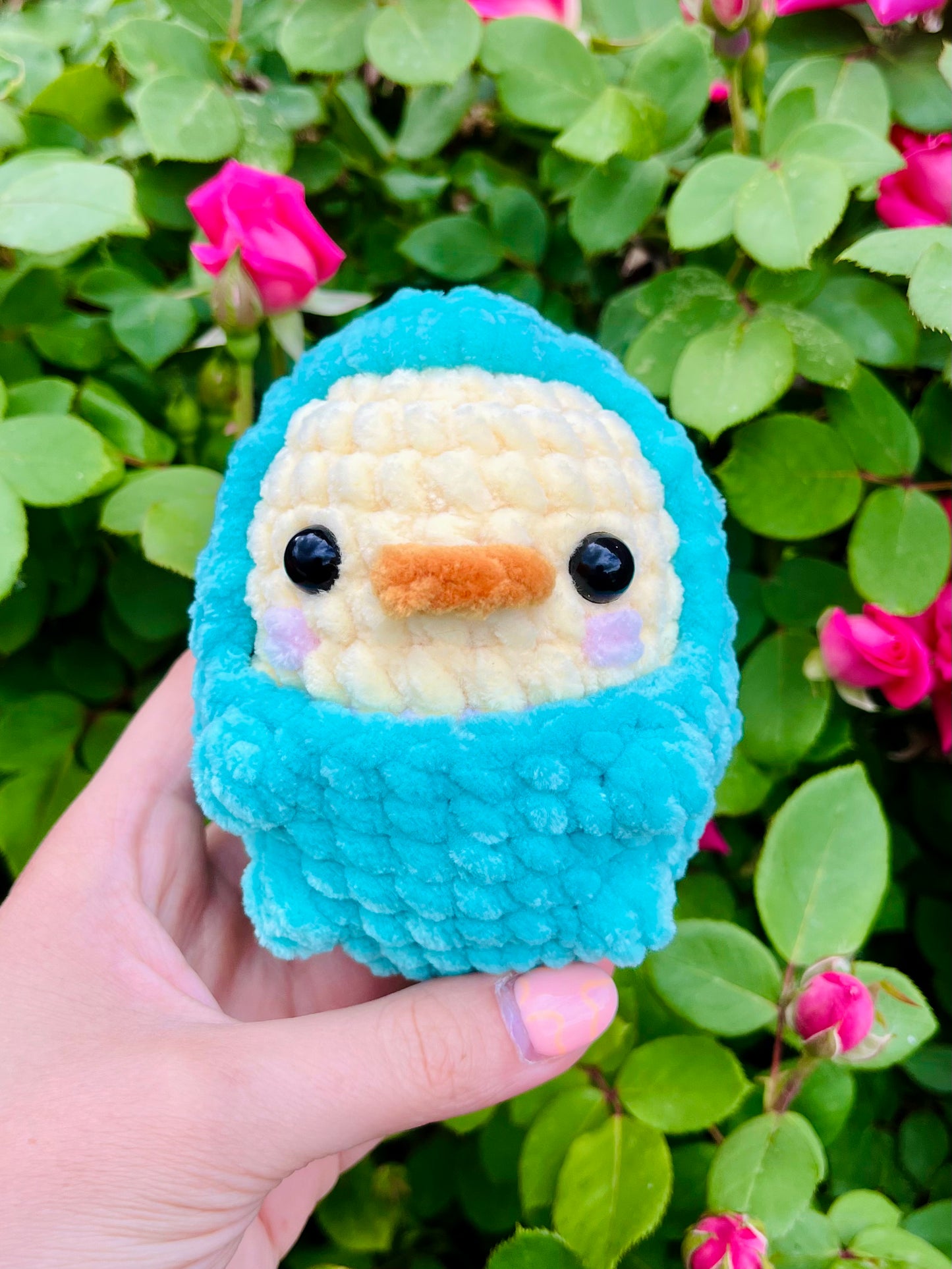 Crochet Duck in Dino Costume