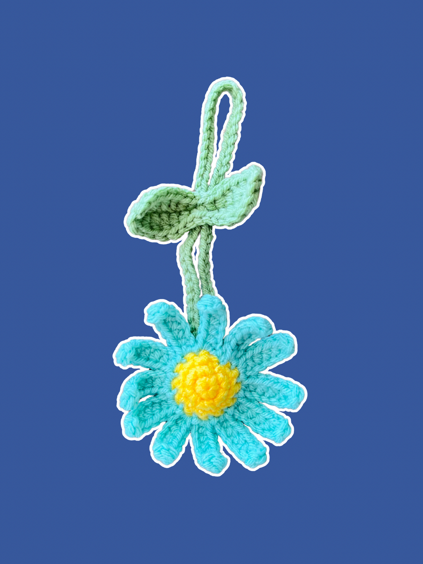 Crochet Daisy Car Charms