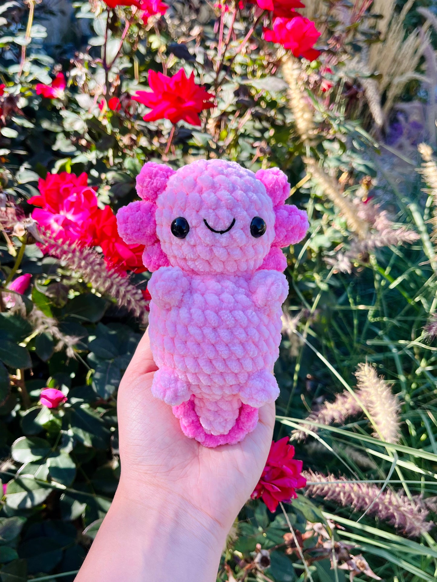 Crochet Pink Baby Axolotl