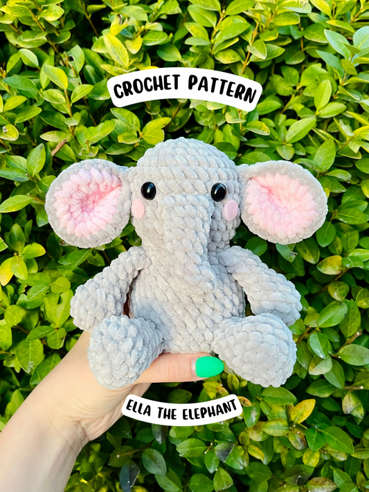 Crochet Pattern - Ella the Elephant