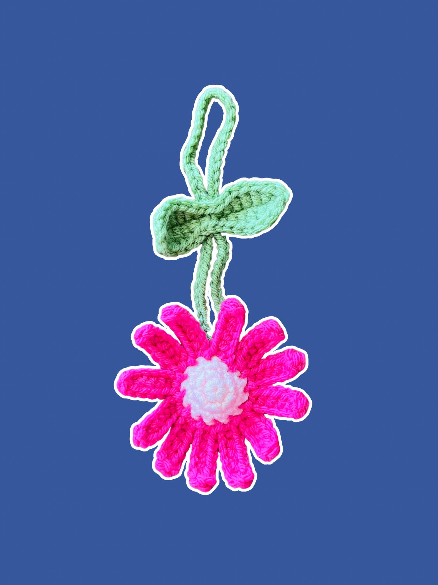 Crochet Daisy Car Charms