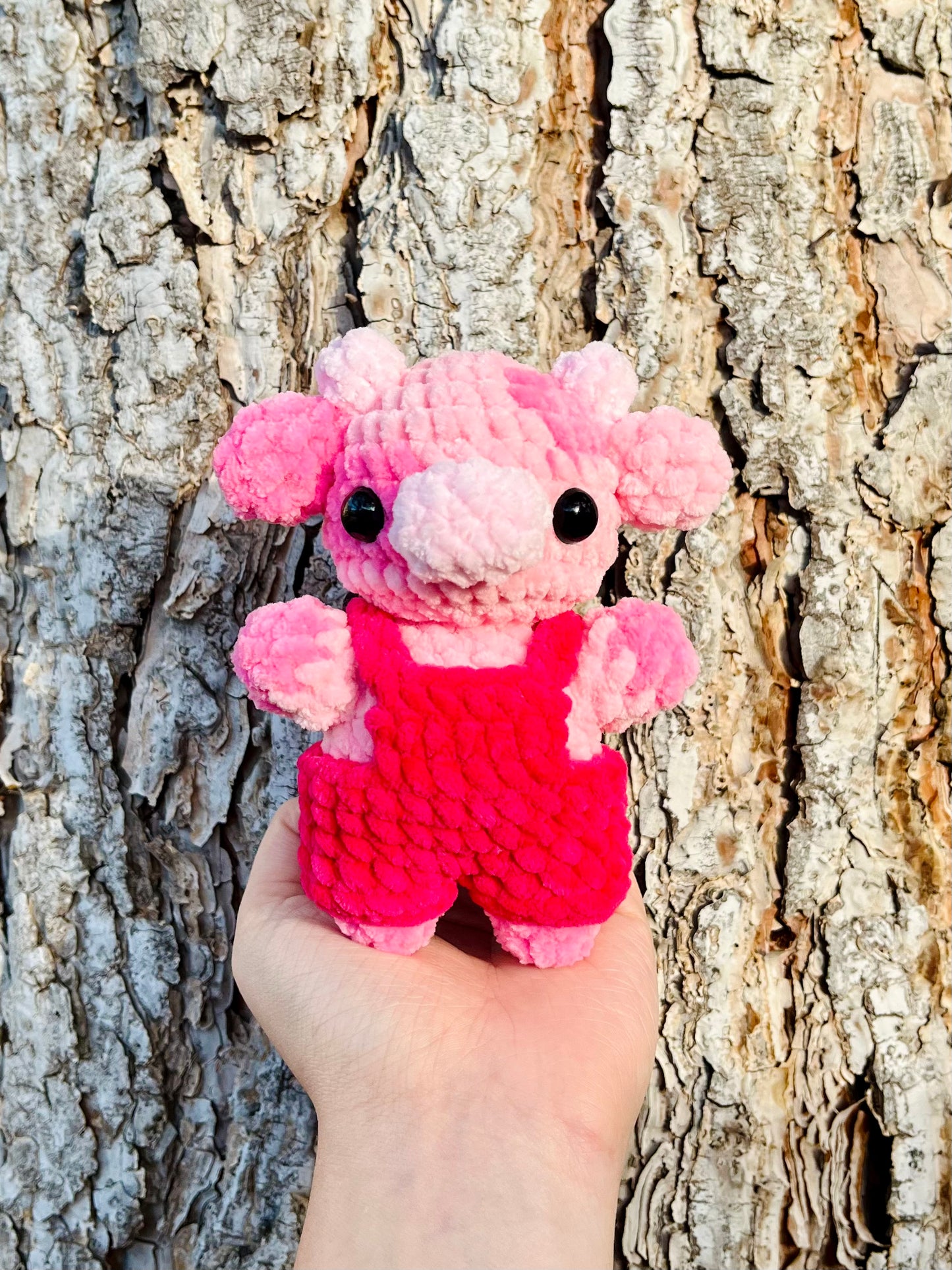 Crochet Baby Cherry Blossom Cow