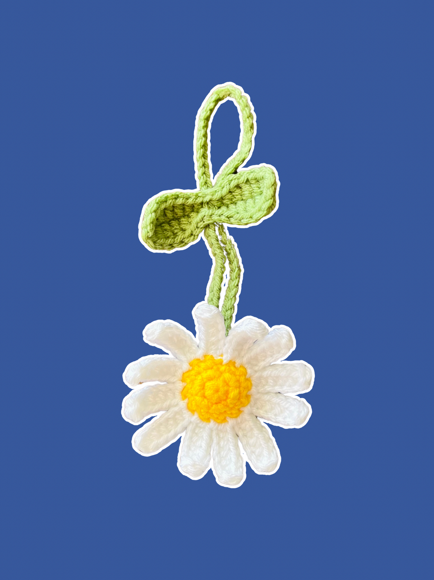 Crochet Daisy Car Charms