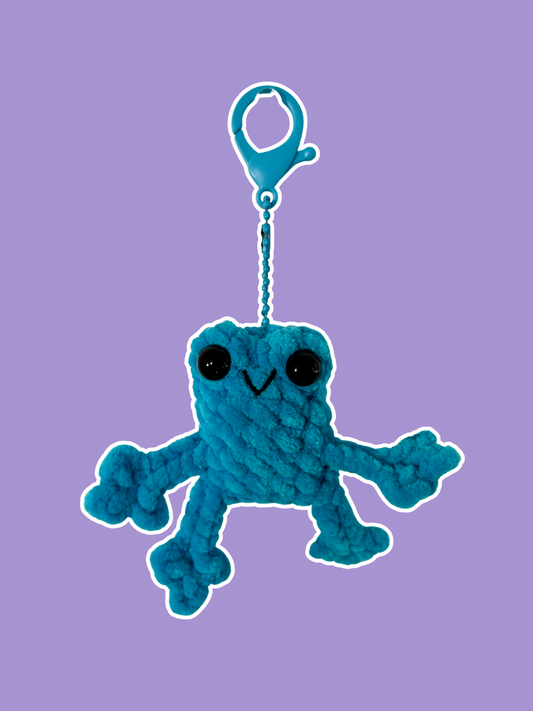 Crochet Leggy Froggy Keychain