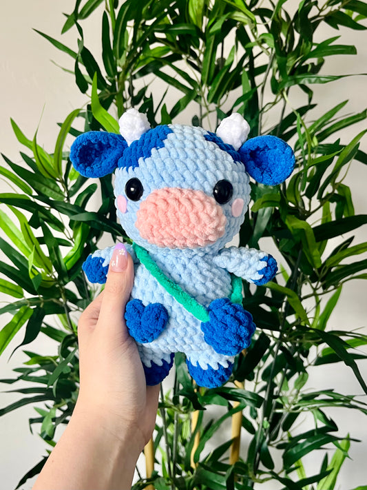 Crochet Blueberry Cow
